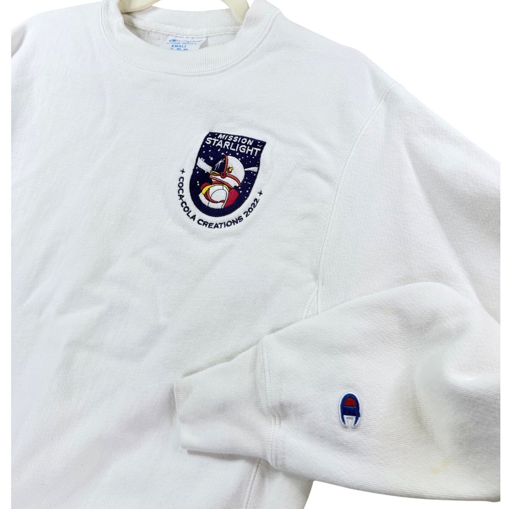 Champion Coca-Cola Creations Mission Starlight Sweatshirt Small White S149 WH